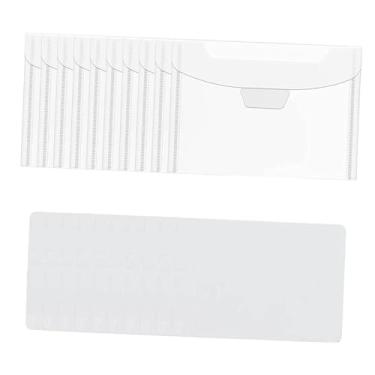 Imagem de UGPLM Painéis de armazenamento de carimbos transparentes, suprimentos para scrapbooking, grande, bolsos decorativos, conjunto organizador de carimbos para, 10 Peças