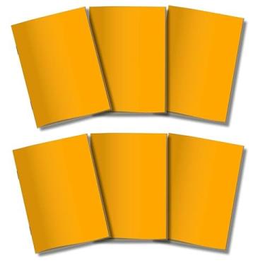 Imagem de Kit 6x Cadernetas Sem Pauta Capa Flex 40 Pág Pólen A5 Amarelo