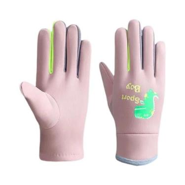 Imagem de Luvas De Inverno Para Crianças, Desenho Animado, Dinossauro, Quente, À