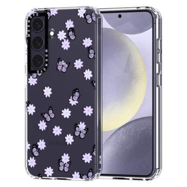 Imagem de Capa de telefone MOSNOVO para Samsung Galaxy S24 Plus Lilac Butterfly