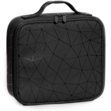Imagem de Estojo de maquiagem Cosmetic Train Bag, organizador impermeável, preto