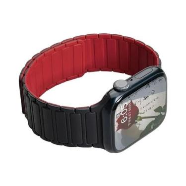 Imagem de Pulseira Esportiva Magnética De Silicone De 49mm 45mm 46mm 42mm 38mm 4