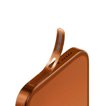 Imagem de Capa adesiva antipoeira para fone de ouvido para iPhone 17 Pro - 5 peças/laranja cósmico