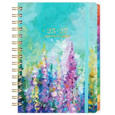 Imagem de Agenda mensal Artfan 2025-2027, janeiro-dezembro, 16 x 21 cm, pintura 