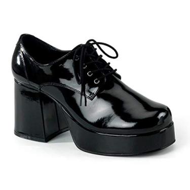 Imagem de Funtasma by Pleaser Jazz-02 Sapato Oxford masculino plataforma, Patente preta, 10-11
