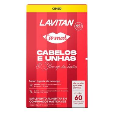 Imagem de Lavitan Carmed O Glow Up Das Besties Cabelos e Unhas Sabor Iogurte de 