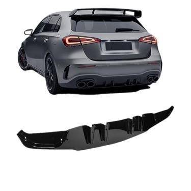 Imagem de Kit de proteção para para-choque traseiro, compatível com Mercedes Benz W177 AMG A35 A45 2019 2020 2021, spoiler, protetor de para-choque traseiro, capa protetora