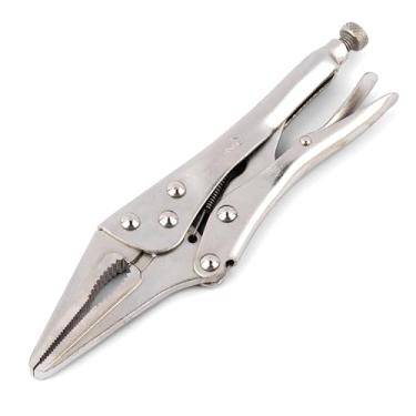 Imagem de URASISTO Alicate de bloqueio de nariz longo de 23 cm, estrutura Cr-V premium, alicate de ponta longa com cortador de arame para fácil acesso a áreas difíceis de alcançar