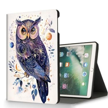 Imagem de RUUHLJLET Capa para iPad 9ª/8ª/7ª geração (2021/2020/2019) Capa para iPad de 10,2 polegadas, despertar/hibernar automaticamente, capa protetora com suporte ajustável para Apple iPad 10,2 polegadas -