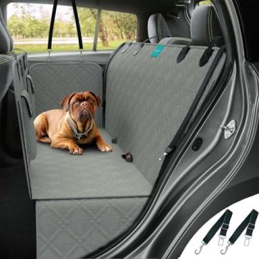 Imagem de Kit Capa Pet Protetora de Banco Traseiro Impermeável Premium e 2 Cinto de Segurança