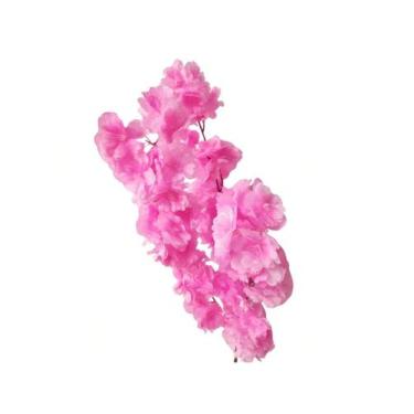 Imagem de Kit Flores De Cerejeira Artificial, 10 Galhos Rosa - Cacaia Flores e D