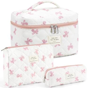 Imagem de Bolsa de maquiagem UUYUUY, conjunto de algodão acolchoado, 3 peças par