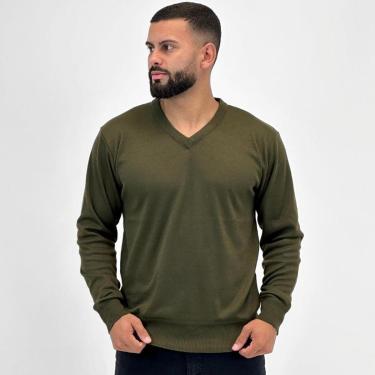 Imagem de Blusa de Lã Broken Rules Gola V Básica Masculina-Masculino