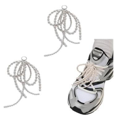 Imagem de Grampos de decoração de sapatos de pérola para tênis, sapatos sociais, fivela elegante, corrente de contas de pérola para mulheres, faça você mesmo, clipes de renda, acessórios para casamento, Pérola,