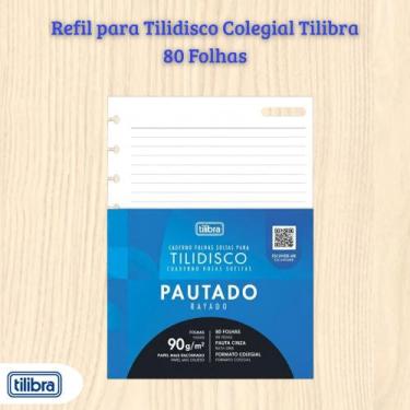 Imagem de Refil para Tilidisco Colegial Tilibra 90G 80Fls 341819