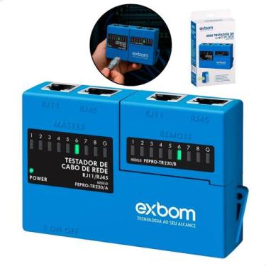 Imagem de Testador Profissional Verificador De Cabos Rede E Telefonia - Exbom
