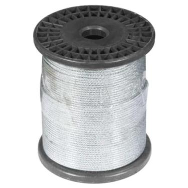 Imagem de Cabo De Aco Galvanizado 1.59mm 1/16 6x7 Bobina 100m