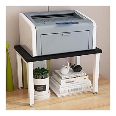 Imagem de SUNESA Suporte de impressão, suporte de impressora de monitor, elevador de PC, prateleiras organizadoras de armazenamento de mesa multiuso, elevador de impressora para mesa de impressora doméstica