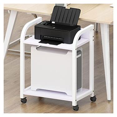 Imagem de Suporte para PC, suporte de CPU de 2 níveis, suporte para PC, suporte de torre, suporte de armazenamento, impressora, suporte lateral, suporte de oito modelos de cores (cor: 8)