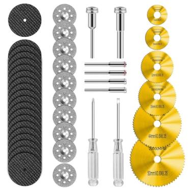 Imagem de Conjunto de rodas de corte Kuenuilr 44 unidades HSS Diamond Resin 145g