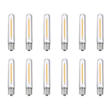 Imagem de Lâmpadas LED de substituição GOOTHY T13 0,6 W E12 2700K, pacote com 12