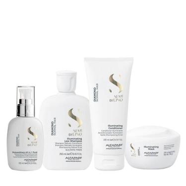 Imagem de Kit Alfaparf Semi Di Lino Diamond - Shampoo 250ml + Condicionador 200m
