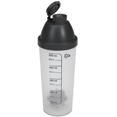 Imagem de Shakeira Nutri 500ml Com Misturador E Tampa Preta - 13154-0008 - Coza