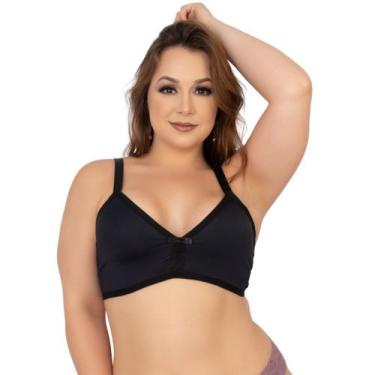 Imagem de Sutiã Plus Size Sem Bojo Confortavel Vekyo Alça Reforçada Dia a Dia Mo