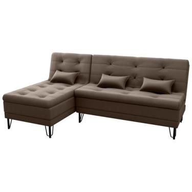 Imagem de Sofá Cama 3 lugares com Chass Casal Luxo Premium Nice Matrix, VELUDO M