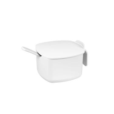 Imagem de Pote De Mantimentos Cozinha  Açucareiro 300ml Com Tampa e Colher De Plástico