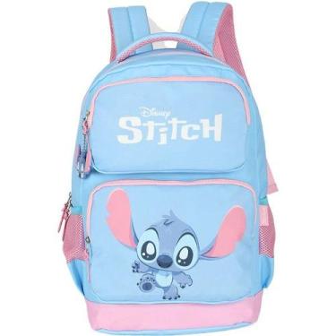Imagem de Mochila Escolar de Costas STITCH Disney Azul Luxcel