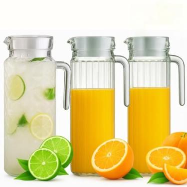 Imagem de Jarras Rubi de Vidro para Porta de Geladeira 1,1 Litros com Tampa(3)