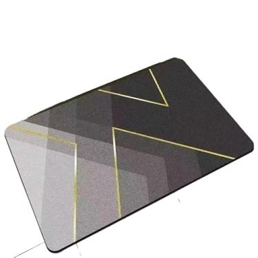 Imagem de Tapete Antiderrapante Banheiro, 40×60cm, Cozinha Capacho Absorvente Costurado Tapete de Banho de Secagem Rápidatapete banheiro(Kit 1)