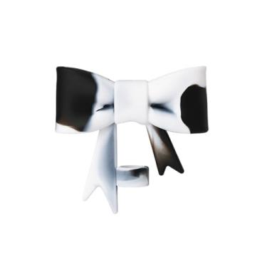 Imagem de Capa de canudo de laço preto e branco para copo Stanley de 40 e 850 g, tampa de cobertura de palha de silicone de 10 mm para acessórios de copo Stanley, tampa de palha para tampas de ponta de canudos