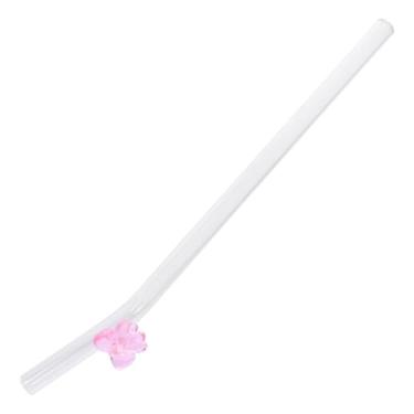 Imagem de Canudos de vidro reutilizáveis para sucos, vitaminas e design mais elegante, seguro e inodoro para festas e uso diário