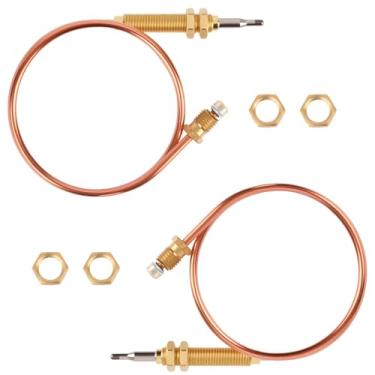 Imagem de 2 Peças de Termopares para Fogueira, Substituição Termopar de 60x1cm para Aquecedor Mr. Heater Lareiras a Gás Churrasqueiras Aquecedores Pátio e Tanque