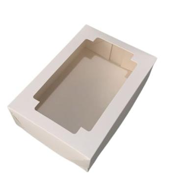 Imagem de 10 Caixa Com Visor de Acetato 22 x 15 x 4 ou 22 x 15 x 6 (20,VISOR 22 X 15 X 4 BRANCA)