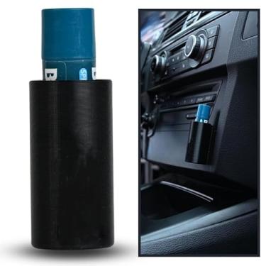 Imagem de 1 suporte universal de silicone para batom para carro – organizador de itens pequenos portátil para cosméticos e acessórios, preto, design prático de gancho