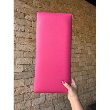 Imagem de Kit Cabeceira Modular Courino 45x20cm | Para Cama Box Solteiro, Casal, Queen e King (PINK COURINO,15)