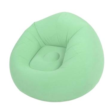 Imagem de TOPINCN Cadeira Inflável do Salão, sofá Inflável Portátil do Saco Sem Feijão Com Mobília Reunida do sofá do Pvc para Uso Interno e Exterior (Verde)