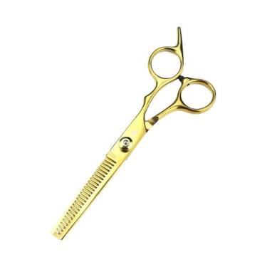 Imagem de Tesoura Profissional De Cabelo De 6 Polegadas, Tesoura De Desbaste Par