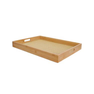 Imagem de Bandeja Retangular de Bambu 48cm - Hauskraft