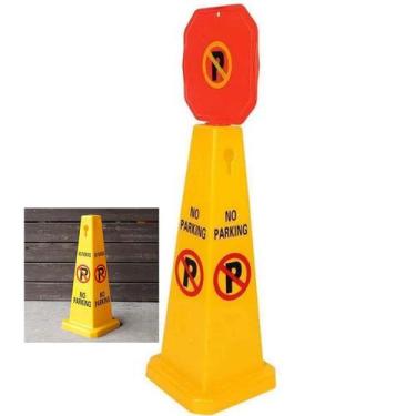 Imagem de Cone Estacionamento Sinalizaçao Viaria Obra Estrada Rua Avenida Placa 