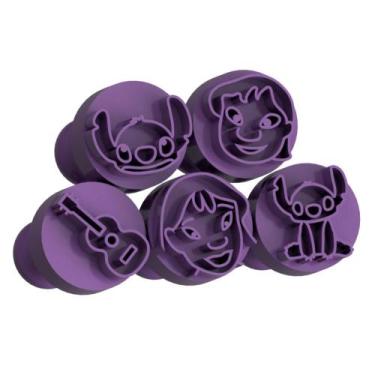 Imagem de Kit Carimbo Marcador Brigadeiros LILO E STICH Molde Festa Confeitaria 