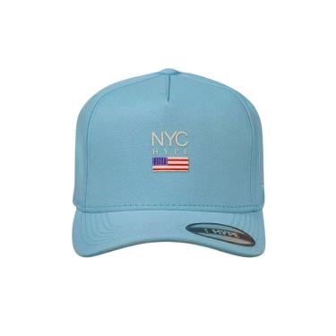Imagem de Boné Aba Curva Bandeira New York City Premium Trucker Azul-Unissex