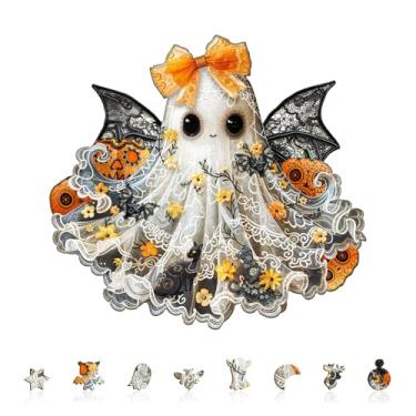 Imagem de Wooden Puzzles for Adults, Wooden Jigsaw Puzzles for Adults, Little Miss Ghost Unique Shaped Wood Puzzles Adult, Christmas Birthday Gifts for Friends Family Game(13.4 * 12.4in 220pcs)