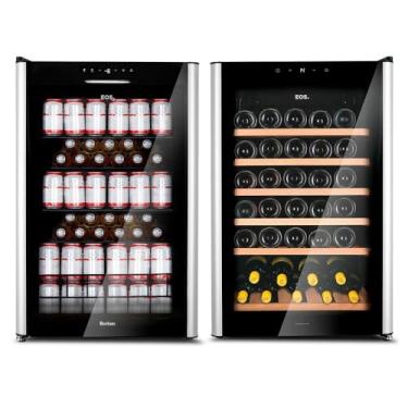 Imagem de Kit Eos Beer & Wine: Cervejeira Eos Bierhaus 115 Litros Frost Free com Compressor Ece131 110v + Adega Climatizada 49 Garrafas Eac49e 110v