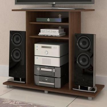 Imagem de Rack para TV Até 32 Polegadas Cipó 2 Prateleiras Café - Jcm Móveis