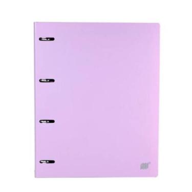 Imagem de Caderno Argolado Fichário Lilás Tom Pastel YES A4 Colegial Universitár