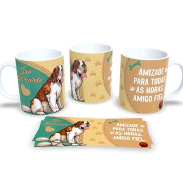 Imagem de Caneca de Porcelana Estampa Cachorro Pet Dog (São Bernardo)